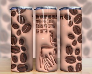 3d Inflated Coffee Tumbler Png 2