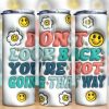 3d Inflated Dont Look Back Tumbler Png
