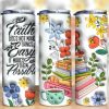3d Inflated Faith Flowers Tumbler Png