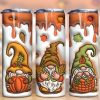 3d Inflated Fall Gnome Tumbler Png