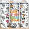 3d Inflated God Is Bigger Tumbler Png