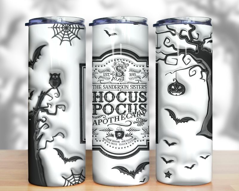 3d Inflated Halloween Apothecary Tumbler Png 3d Inflated Halloween Apothecary Tumbler Png