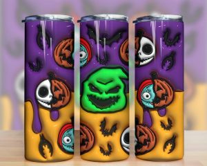 3d Inflated Halloween Cartoon Oogie Boogie Tumbler Png