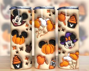 3d Inflated Halloween Snack Tumbler Png