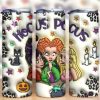 3d Inflated Hocus Witch Leopard Tumbler Png