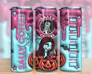 3d Inflated Horror Characters Sally Tumbler Png