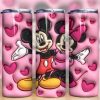 3d Inflated Mickey Minnie Tumbler Png