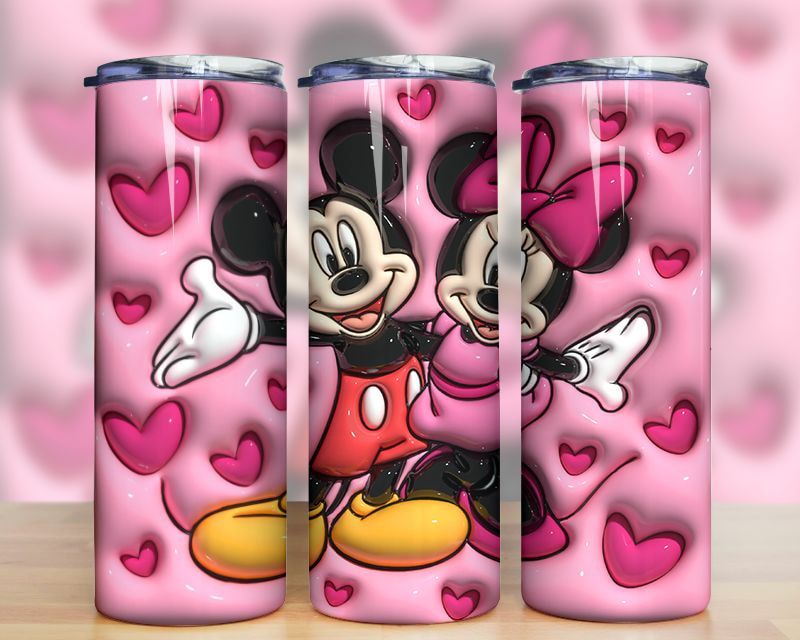3d Inflated Mickey Minnie Tumbler Png 3d Inflated Mickey Minnie Tumbler Png