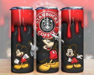 3d Inflated Mouse Mickey Coffee Tumbler Png