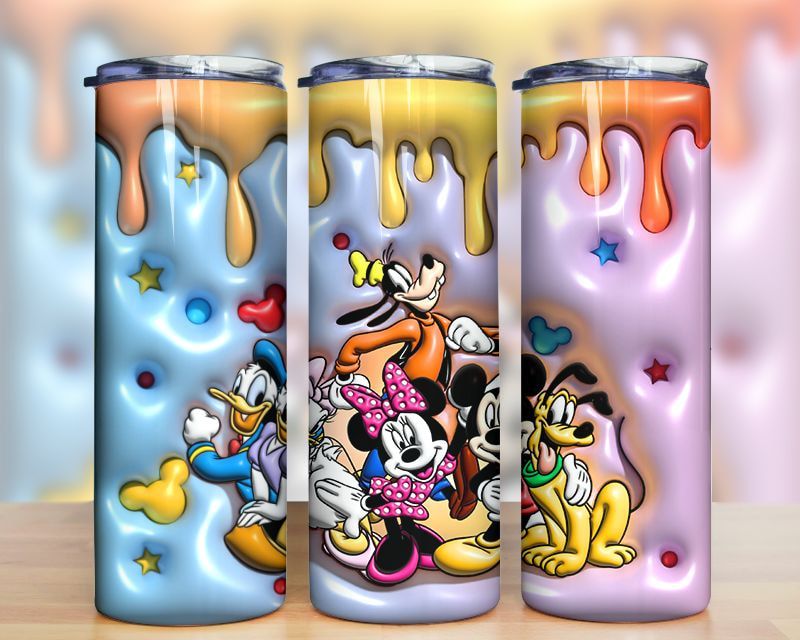3d Inflated Mouse Mickey Friends Tumbler Png 3d Inflated Mouse Mickey Friends Tumbler Png