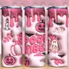 3d Inflated Pink Ghost Tumbler Png