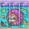3d Inflated Sloth Summer Tumbler Png