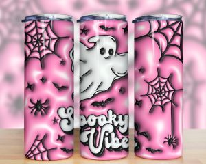 3d Inflated Spooky Vibes Tumbler Png 2