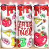 3d Inflated Teacher Fuel Tumbler Png