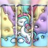 3d Inflated Unicorn Tumbler Png