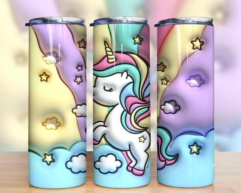 3d Inflated Unicorn Tumbler Png 3d Inflated Unicorn Tumbler Png