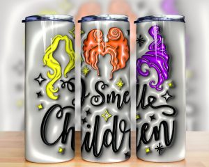 3d Inflated Witches I Smell Children Tumbler Png