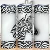 3d Inflated Zebra Tumbler Png