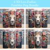 3d Leo Zodiac Tumbler Png