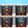 3d Mickey Halloween Horror Tumbler Png