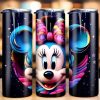 3d Minnie Quilling Tumbler Png