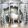 3d Moose Forest Tumbler Png