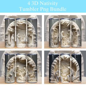 3d Nativity Scene Tumbler Png