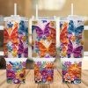 3d Quilling Butterfly 40 Oz 2 Piece Tumbler Wrap