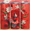 3d Red Ladybug Tumbler Png