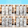 3d Roses Floral Tumbler Png