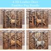 3d Rustic Leather Deer Tumbler Png