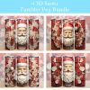 3d Santa Claus Christmas Tumbler Png