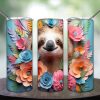 3d Sloth Tumbler Png