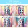 3d Unicorn Tumbler Png