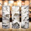 3d White Lilies Flowers Tumbler Png