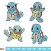 4 Squirtle Embroidery Designs