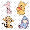 4pcs Winnie and Friends Svg, Baby Winnie Svg