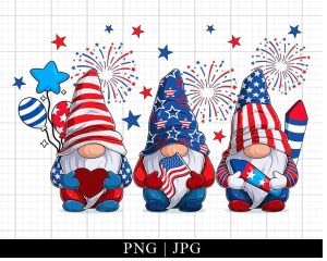 4th Of July Gnomes Png