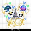 50th Anniversary Magic Kingdom Castle Png Files
