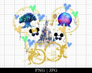 50th Anniversary Magic Kingdom Castle Png Files