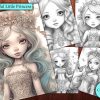 6 Beautiful Little Princess Coloring Page