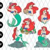 6 Pack Bundle Mermaid Princess Svg File