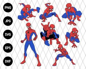 7 Pack Bundle Spiderman Svg File