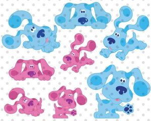8pcs Clues Dog Svg Bundle, Dog blue svg, Blues Clues cutting file