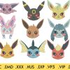 9 Eevee Embroidery Designs