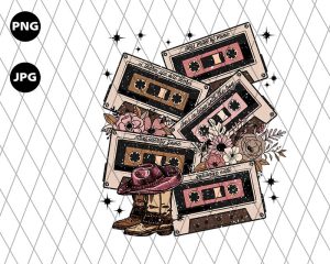 90s Country Cassette Tapes Png
