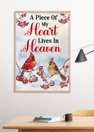 A Piece Of My Heart Lives In Heaven Poster Print