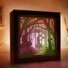 Alice In Wonderland 3D Paper Cut Light Box Template