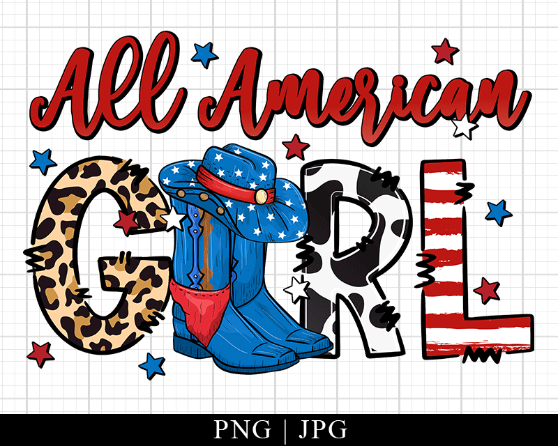 All American Girl Png 4th Of July Png Usa Flag Png All American Girl Png 4th Of July Png Usa Flag Png