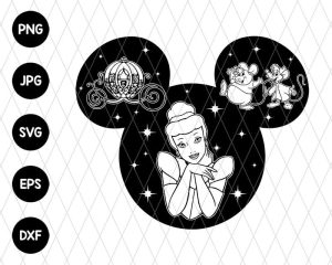 All Princesses Mouse Head Svg File 3